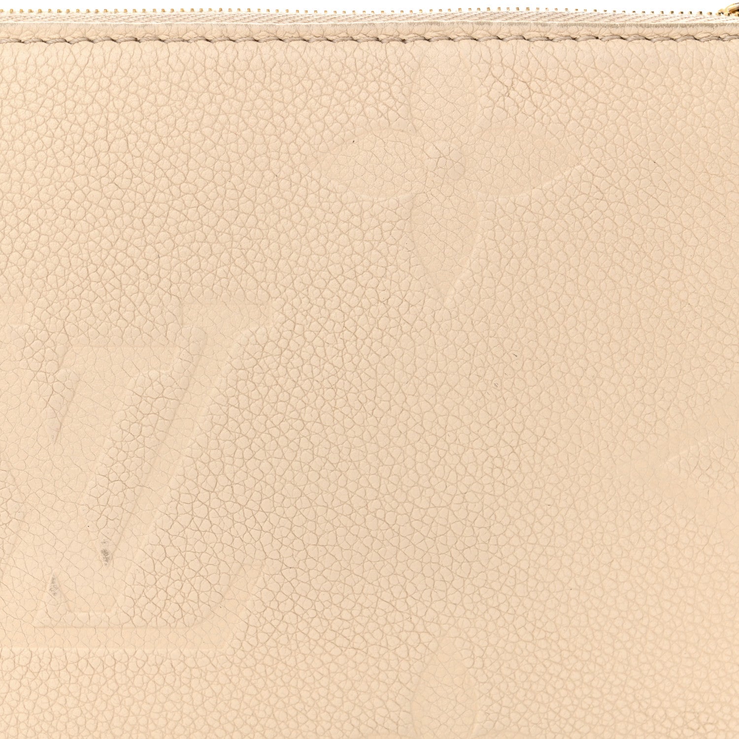 Louis Vuitton Empreinte Monogram Giant Multi Pochette Accessories Cream