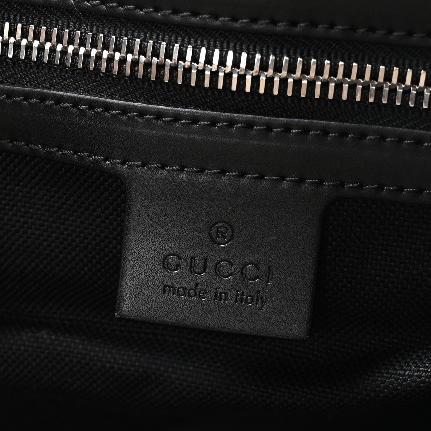 Gucci Soft GG Supreme Monogram Appia Calfskin Web Large Carry On Duffle Bag Black Grey