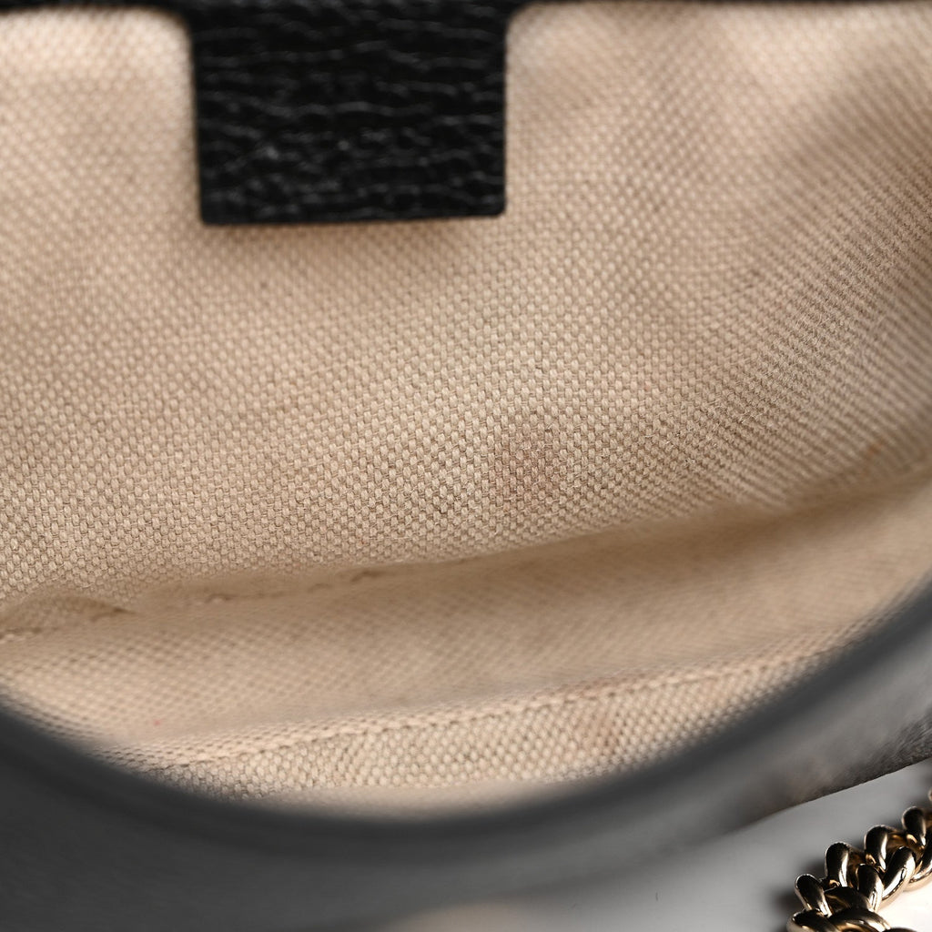 Gucci Pebbled Calfskin Medium Soho Flap Crossbody Black