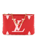 Louis Vuitton Monogram Giant Double Zip Pochette Rouge