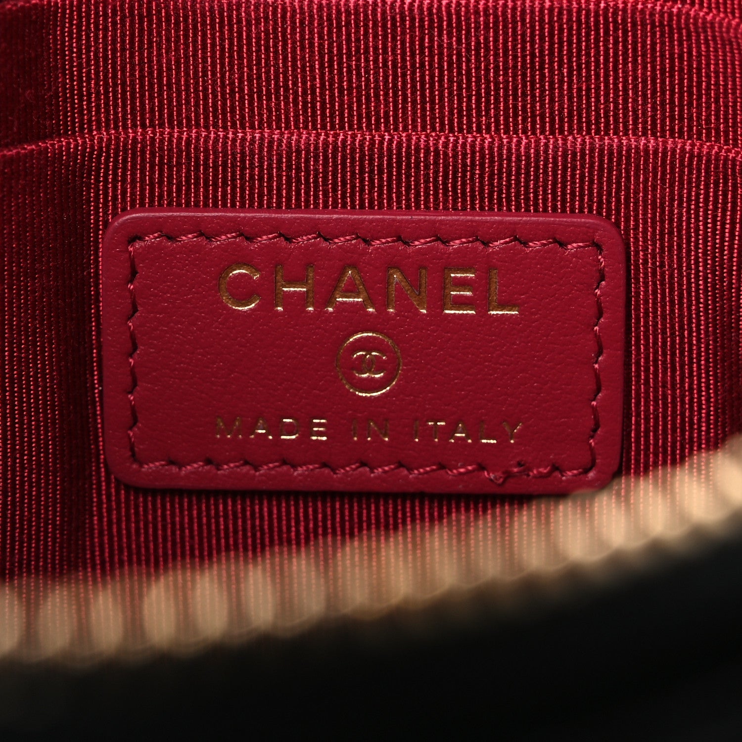 Chanel Shiny Goatskin Quilted Small Chanel 19 Pouch Black