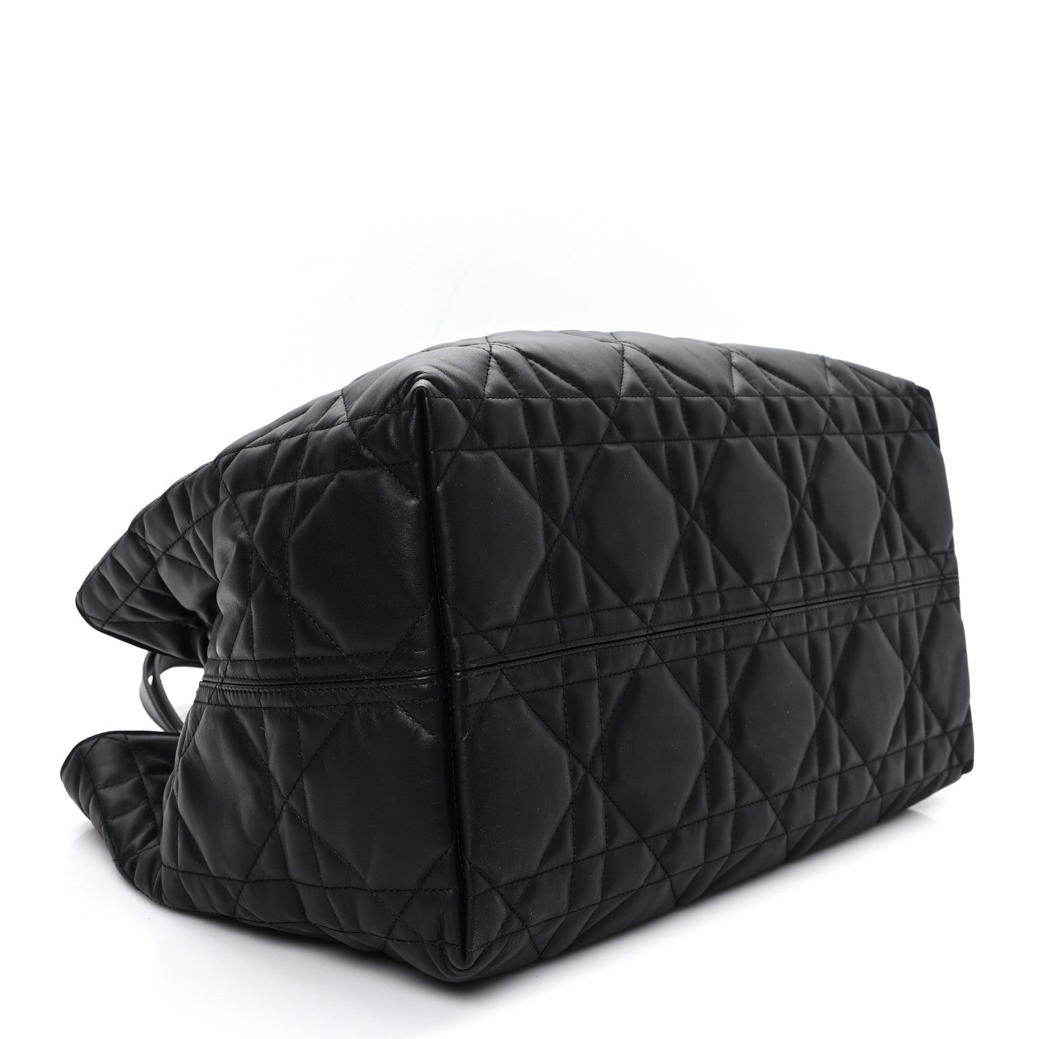 Christian Dior Calfskin Macrocannage Large Toujours Black