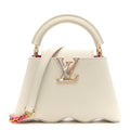 Louis Vuitton Taurillon Capucines Capushell Mini White