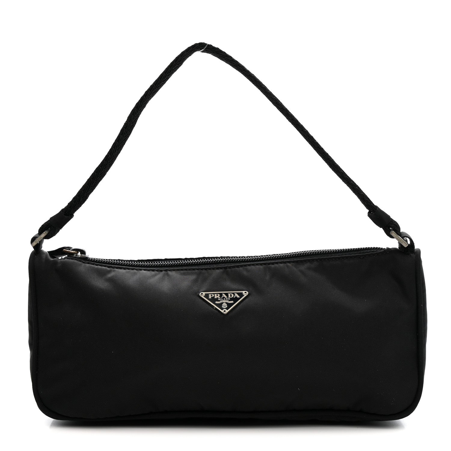 Prada Tessuto Nylon Pochette Bag Black