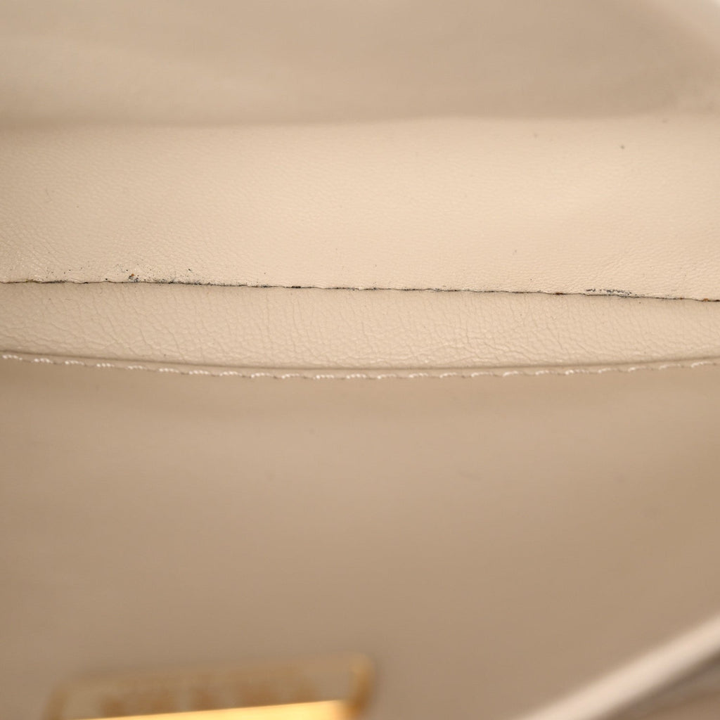Prada Spazzolato Cleo Shoulder Bag Avorio
