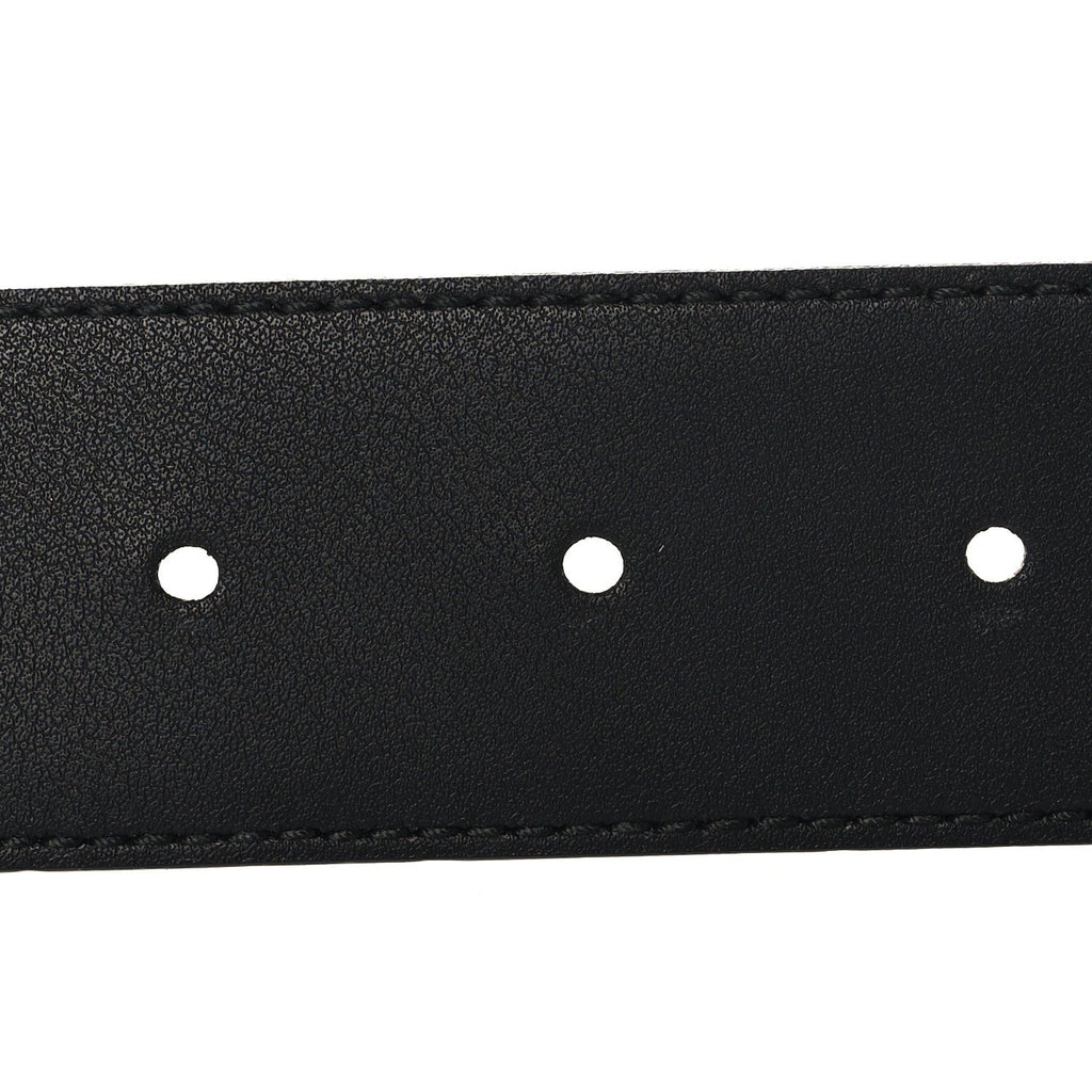 Gucci Calfskin Interlocking G 37mm Belt 90 36 Black
