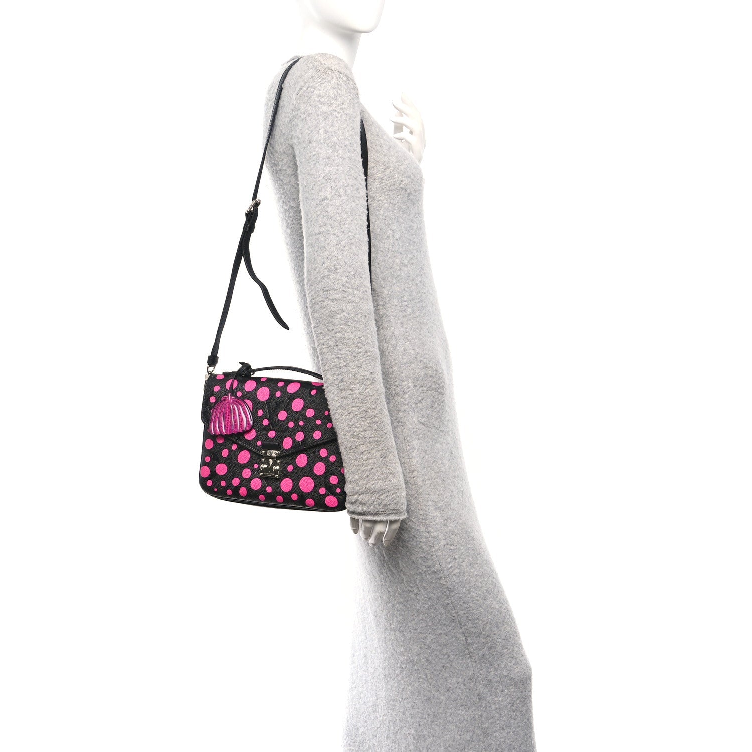 Louis Vuitton LV x YK Empreinte Monogram Giant Pochette Metis Black Fuchsia