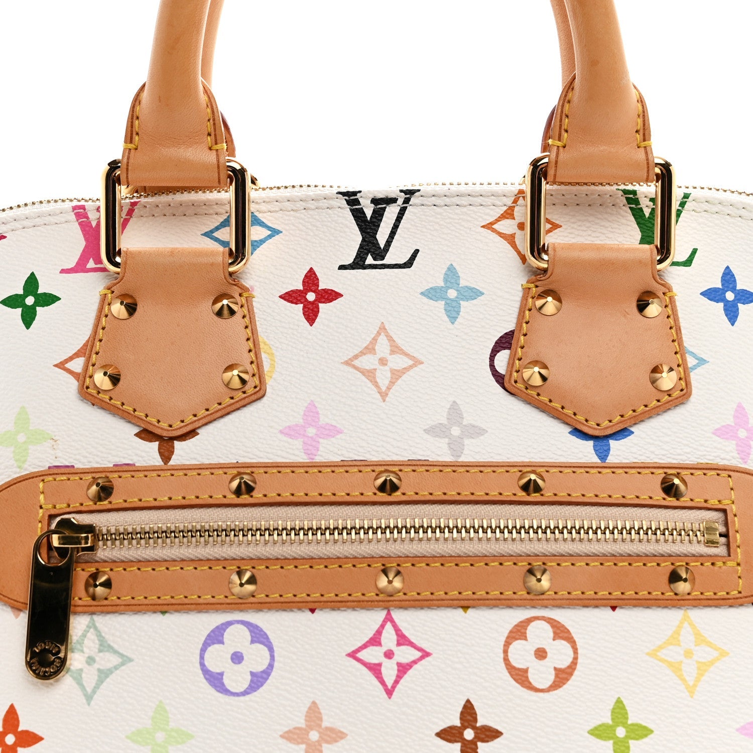 Louis Vuitton Monogram Multicolor Alma White