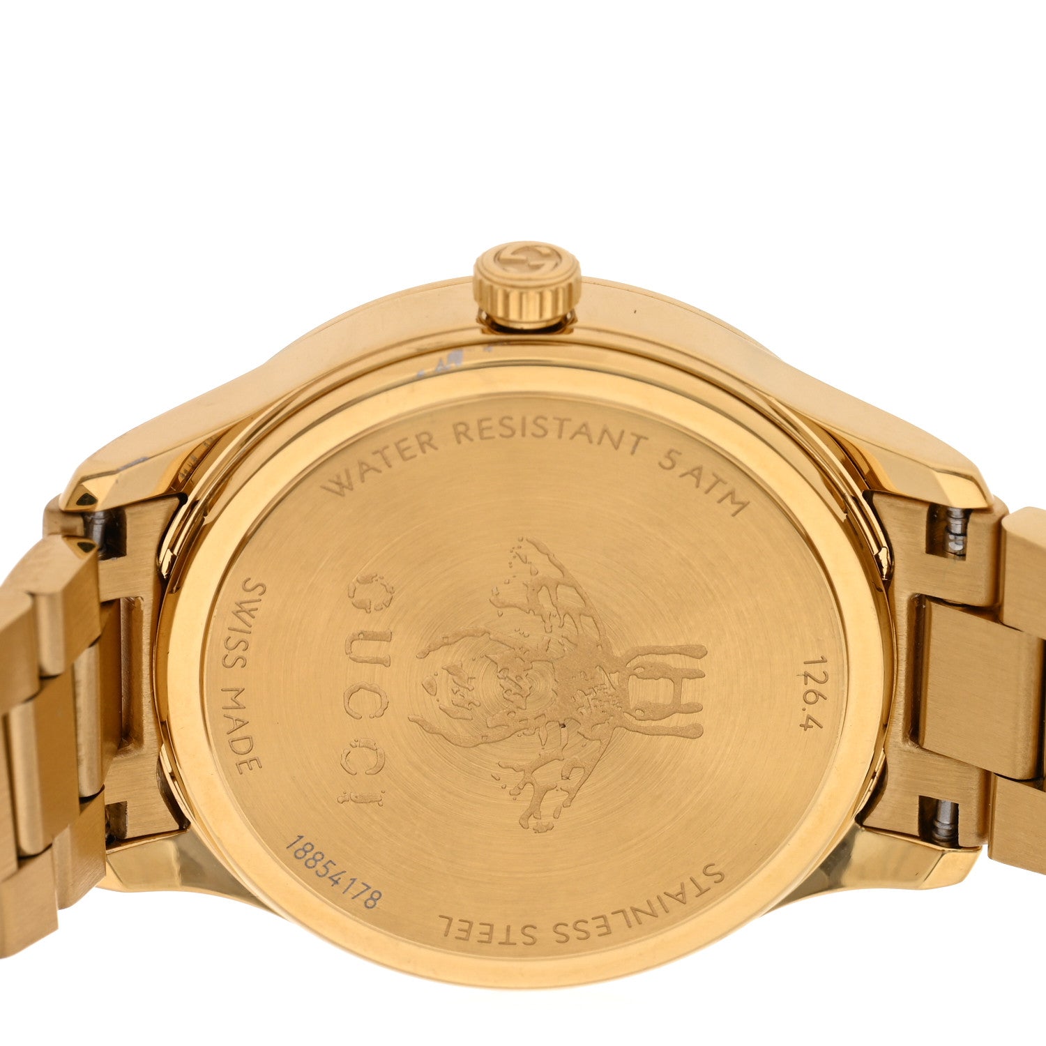 Gucci Stainless Steel 32mm G-Timeless Bee Quartz Watch Black
