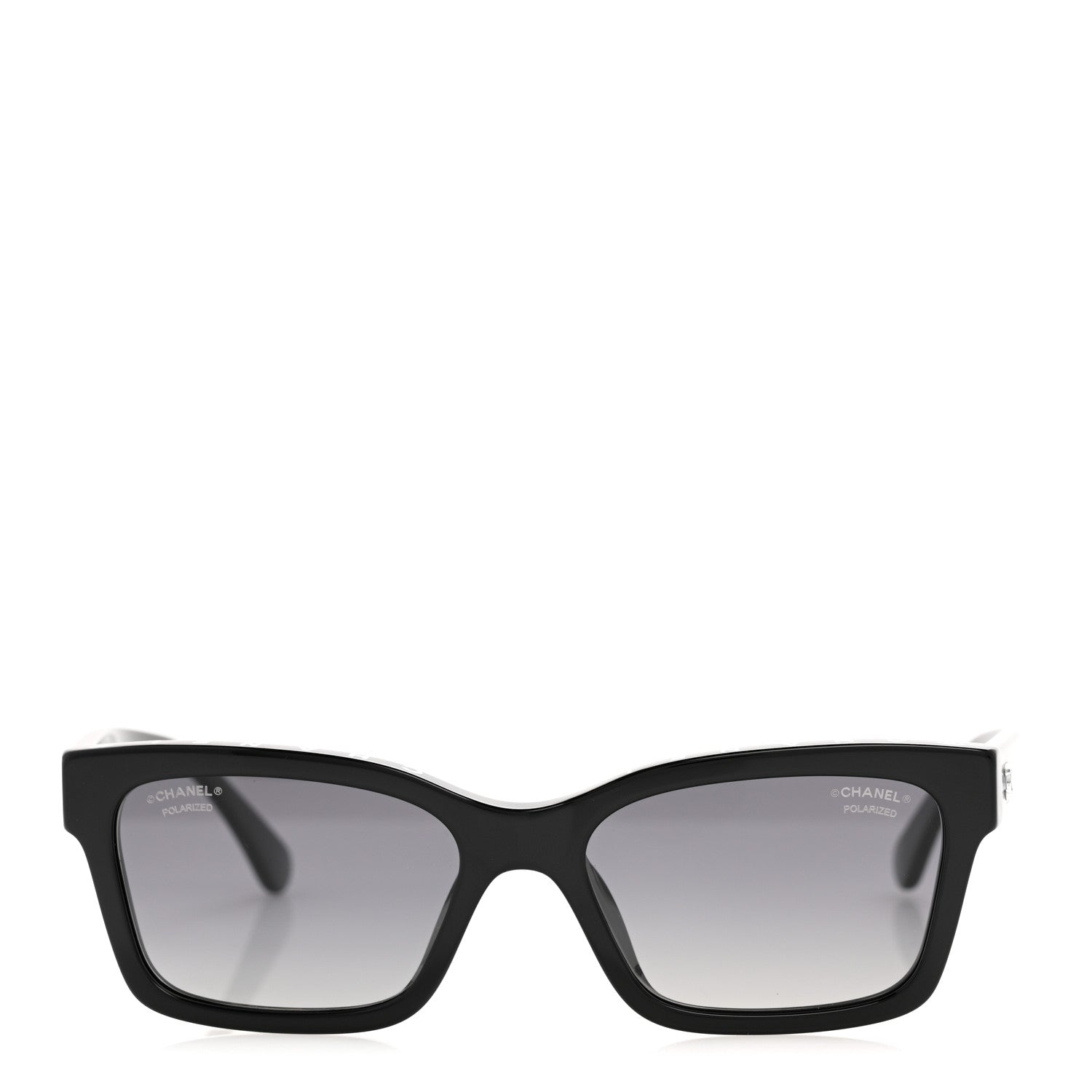 Acetate Polarized Square Sunglasses 5417-A Black
