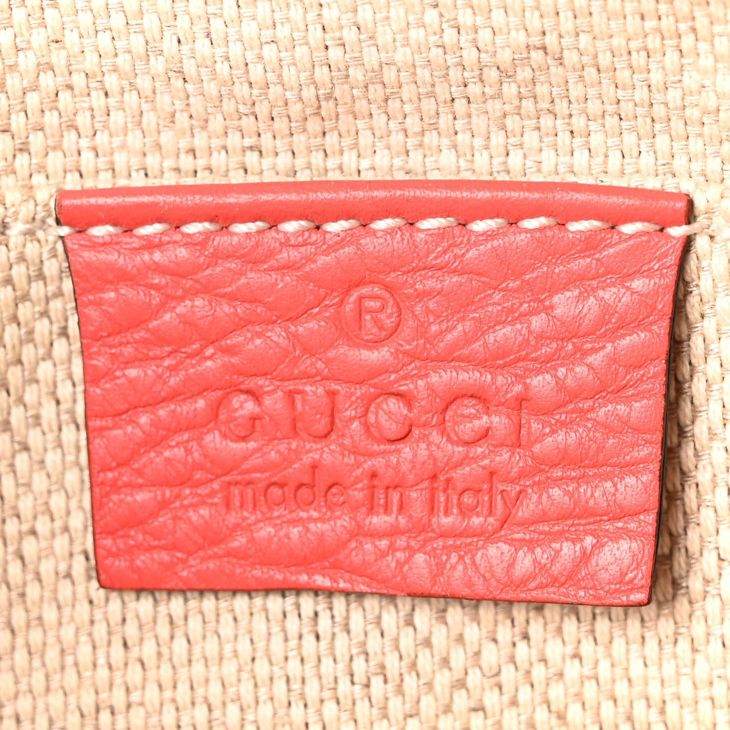 Gucci Pebbled Calfskin Small Soho Disco Bag Tabasco Red