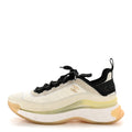Fabric Suede Calfskin CC Sneakers 37.5 White Ivory
