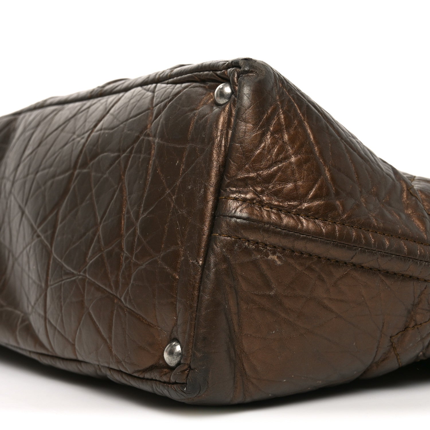 Chanel Metallic Aged Calfskin Large Shopping In Moscow Tote Bronze