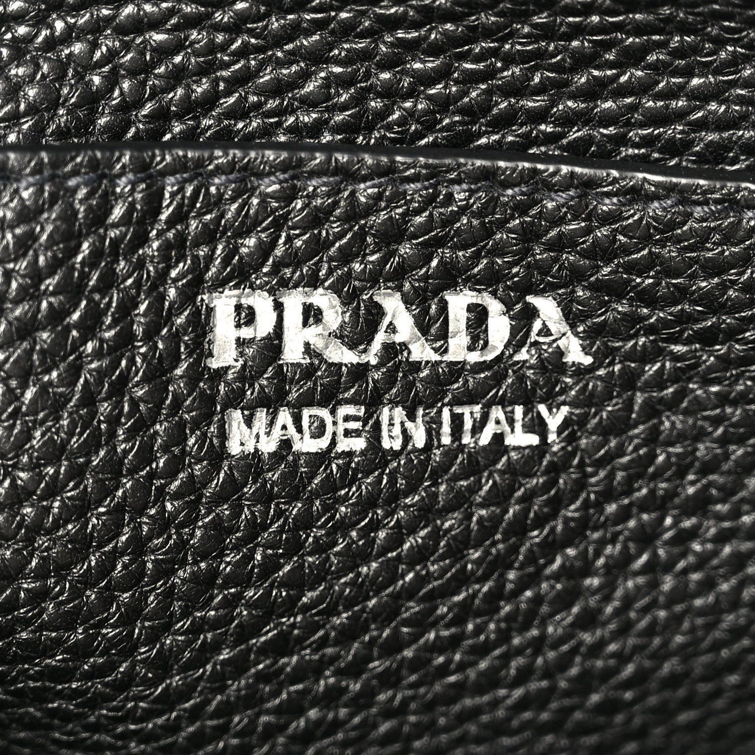 Prada Vitello Daino Soft Drawstring Bucket Bag Black