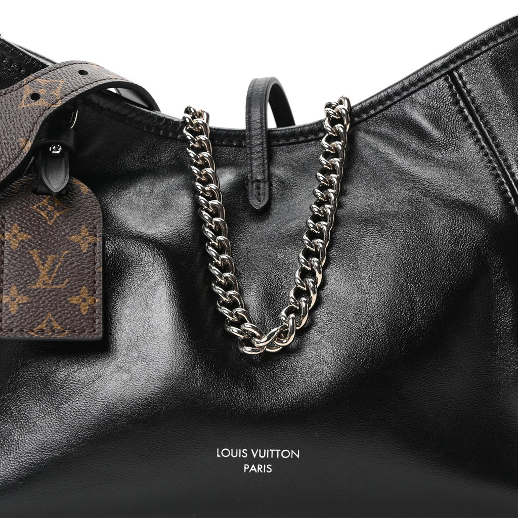 Louis Vuitton Lambskin CarryAll Cargo Vibe PM Black