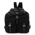 Prada Tessuto Nylon Saffiano Medium Backpack Black