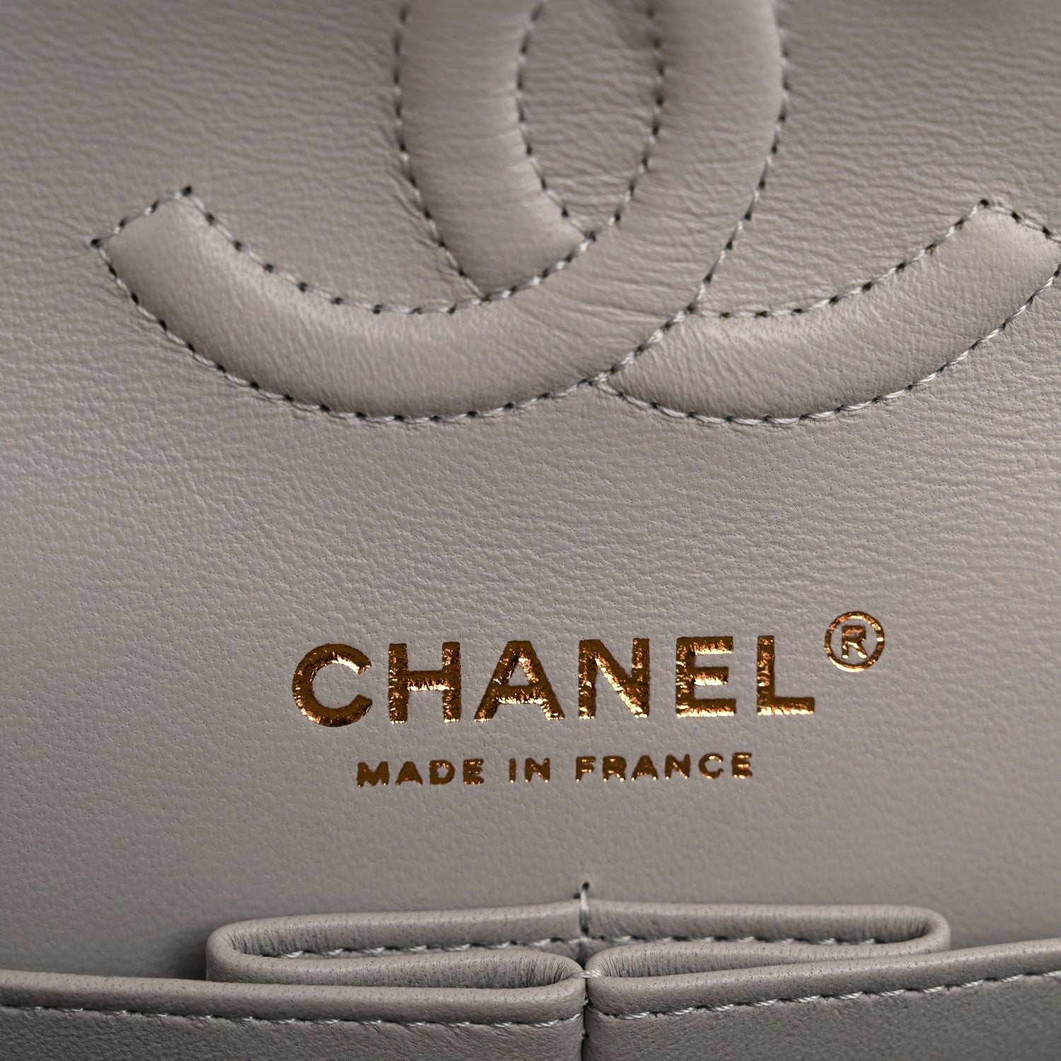 Chanel Caviar Quilted Small Double Flap Grey