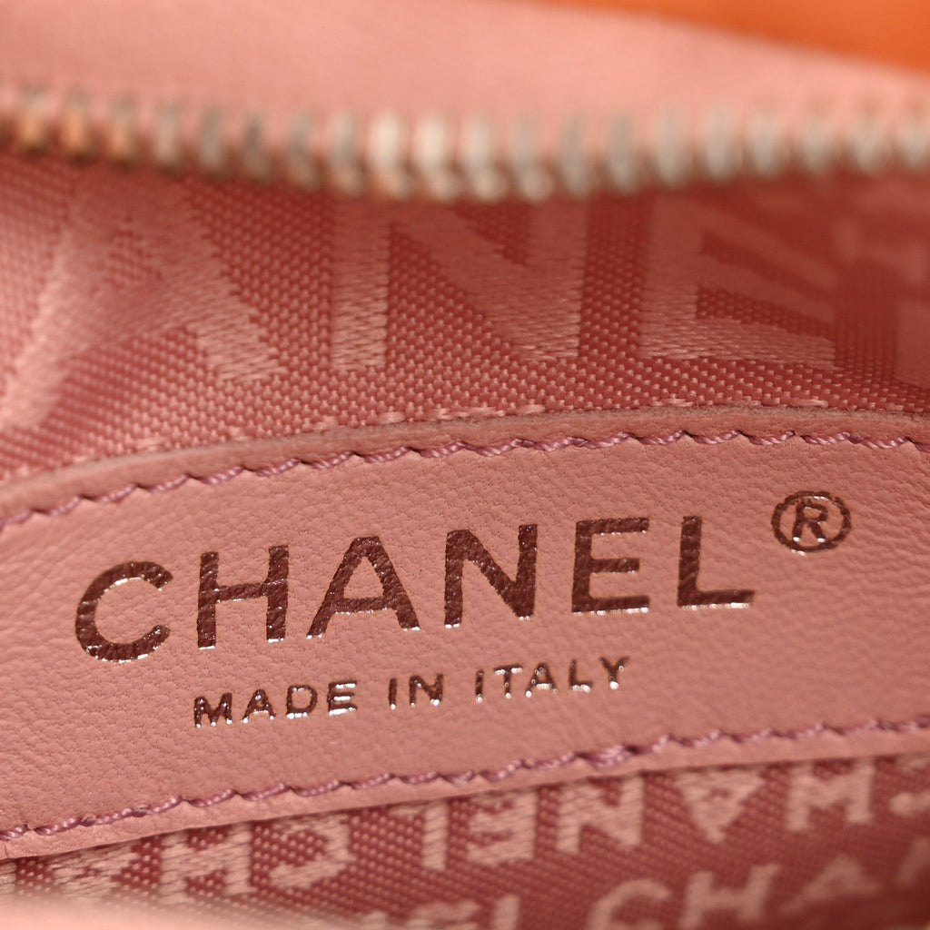 Chanel Rabbit Fur N°5 Pochette Pink Orange