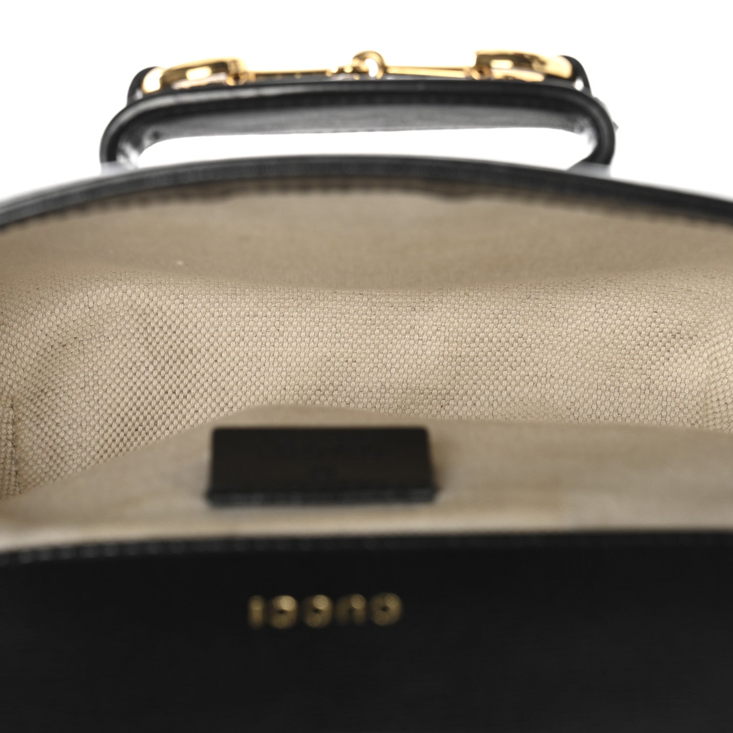 Gucci Azalea Calfskin Web Mini Horsebit 1955 Shoulder Bag Black
