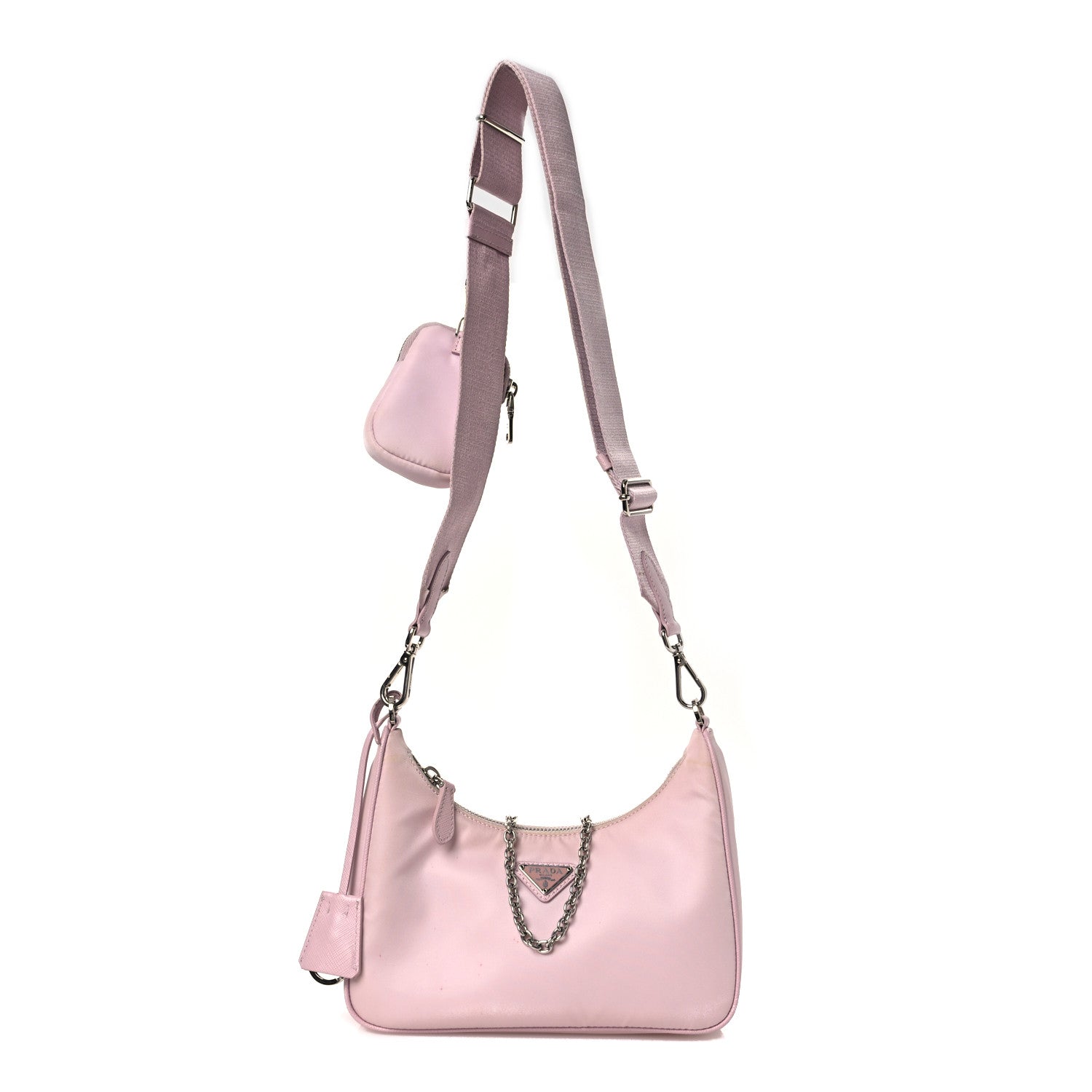 Prada Nylon Re-Edition 2005 Shoulder Bag Alabastro