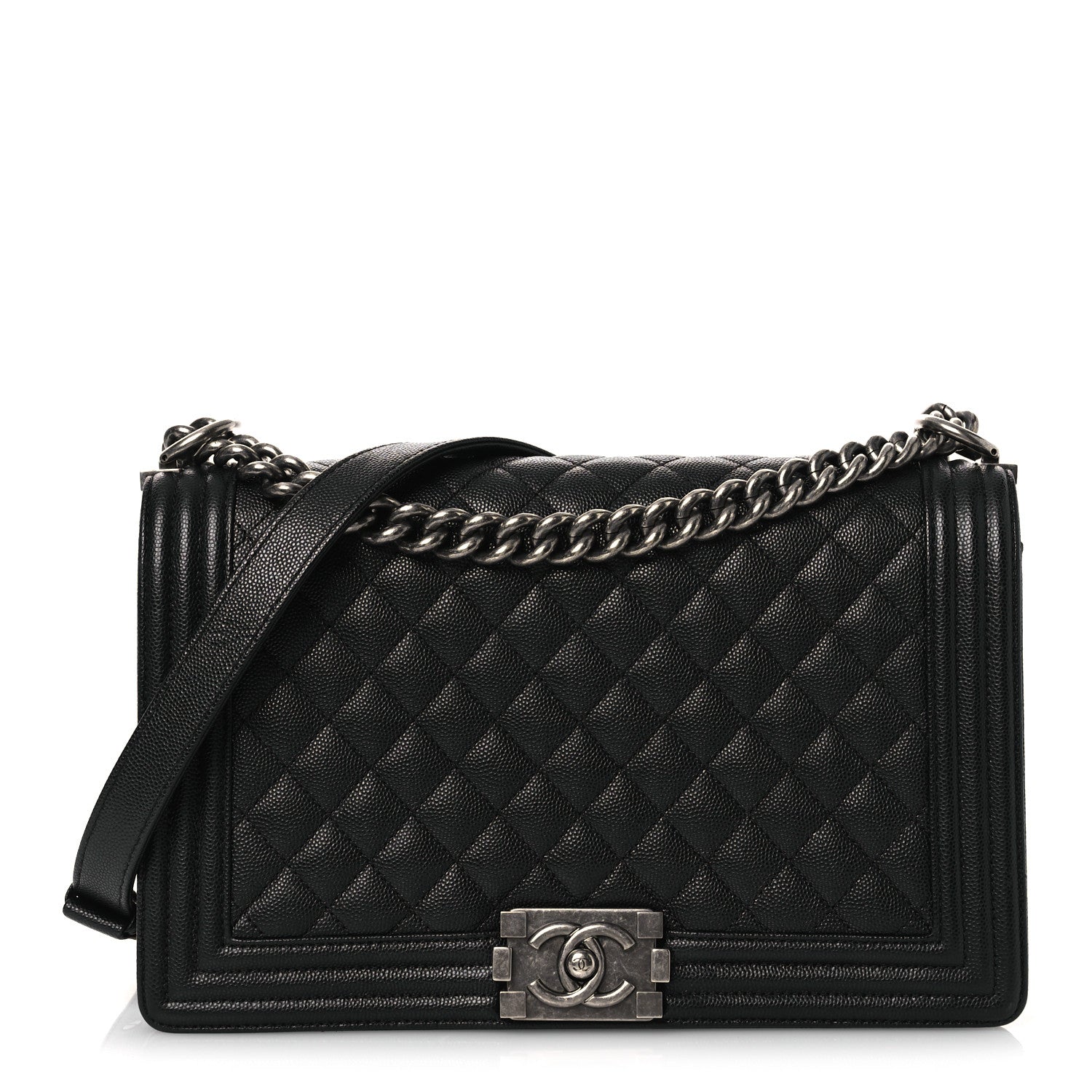 Chanel Caviar Quilted New Medium Boy Flap Black