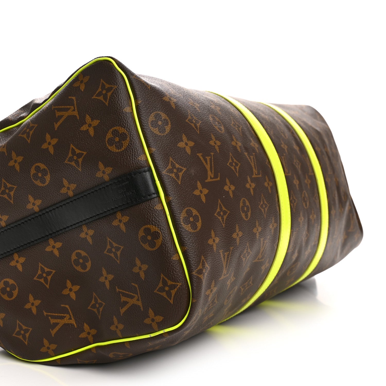 Louis Vuitton Monogram Macassar Keepall Bandouliere 50 Florescent Yellow