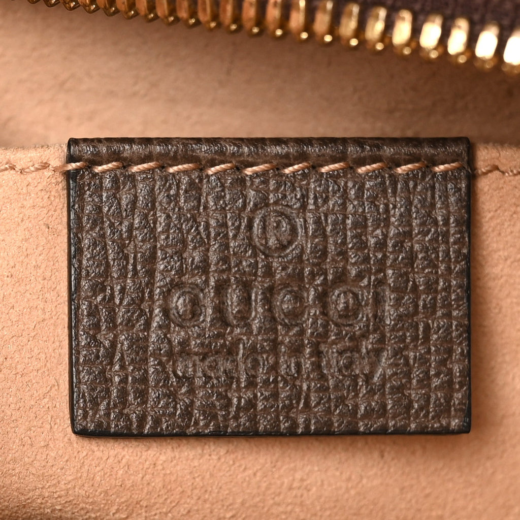 Gucci GG Supreme Monogram Web Small Ophidia Belt Bag 85 34 Dark Brown