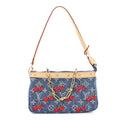 Louis Vuitton LV X TM Monogram Denim Cerises Pochette Accessories Blue