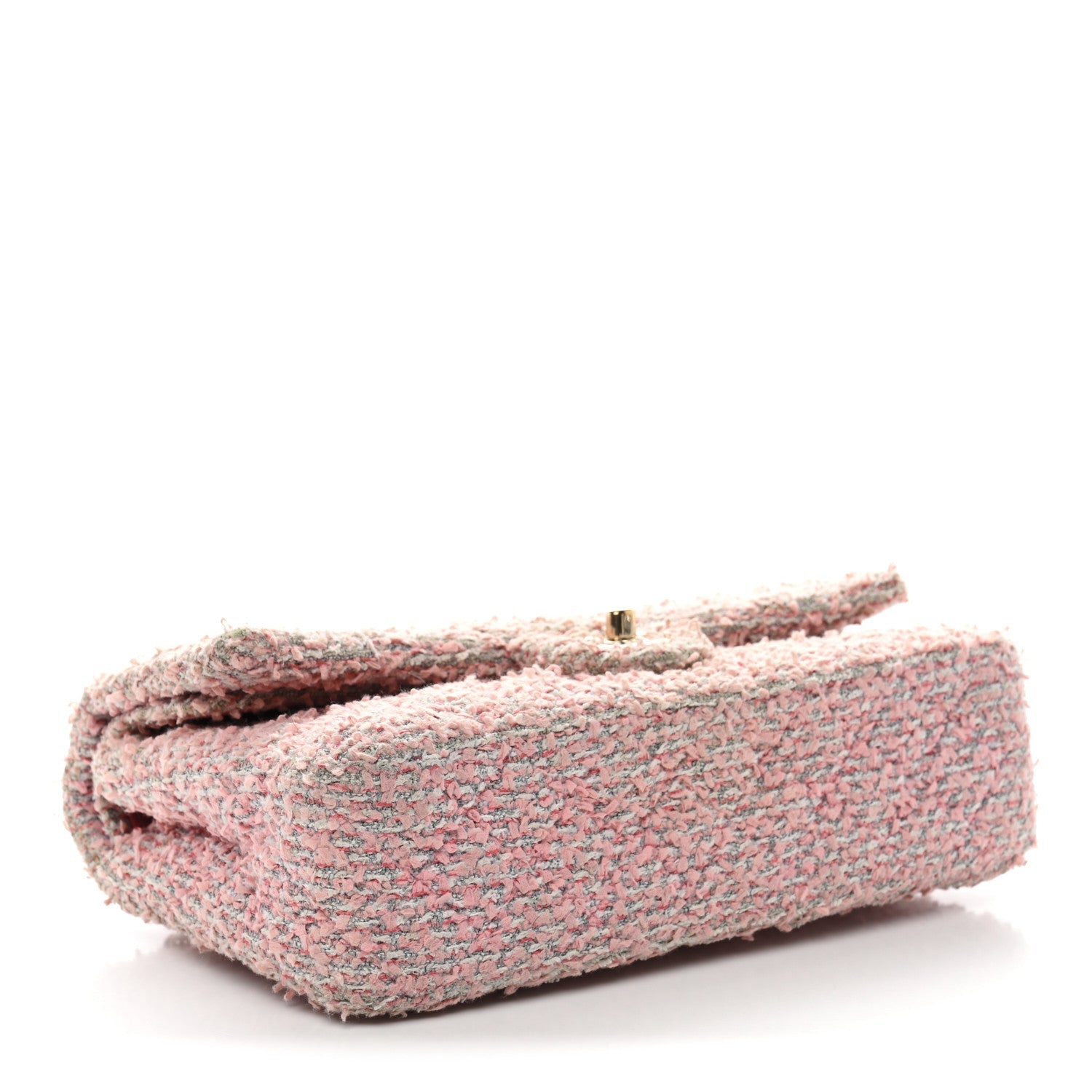 Chanel Tweed Medium Double Flap Pink