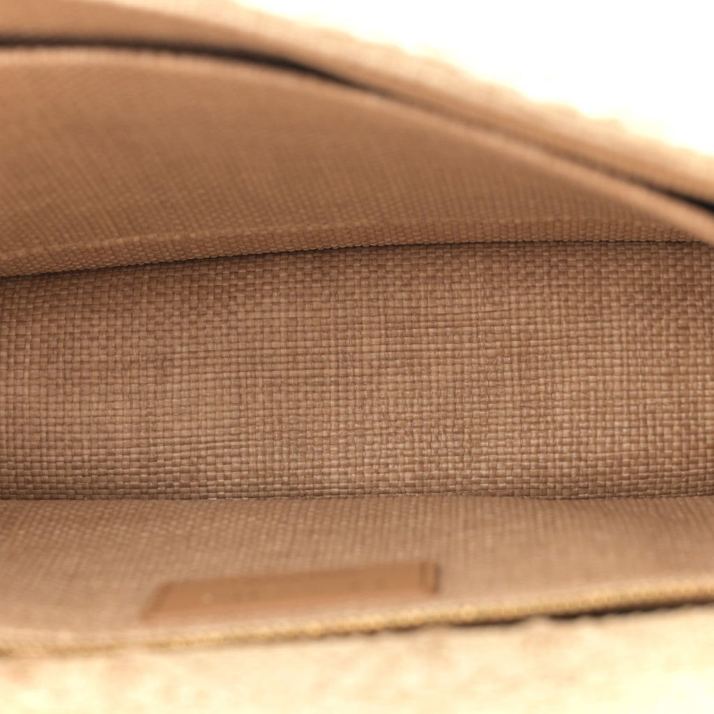 Christian Dior Raffia Calfskin 30 Montaigne Flap Bag Beige