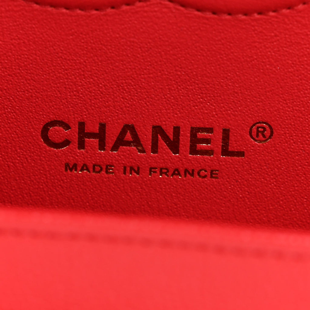 Chanel Caviar Quilted Medium Double Flap Red