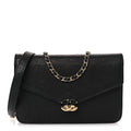 Chanel Grained Calfskin Quilted Cuba Wallet On Chain WOC Black