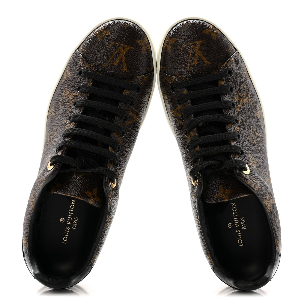 Louis Vuitton Patent Monogram Frontrow Sneakers 39