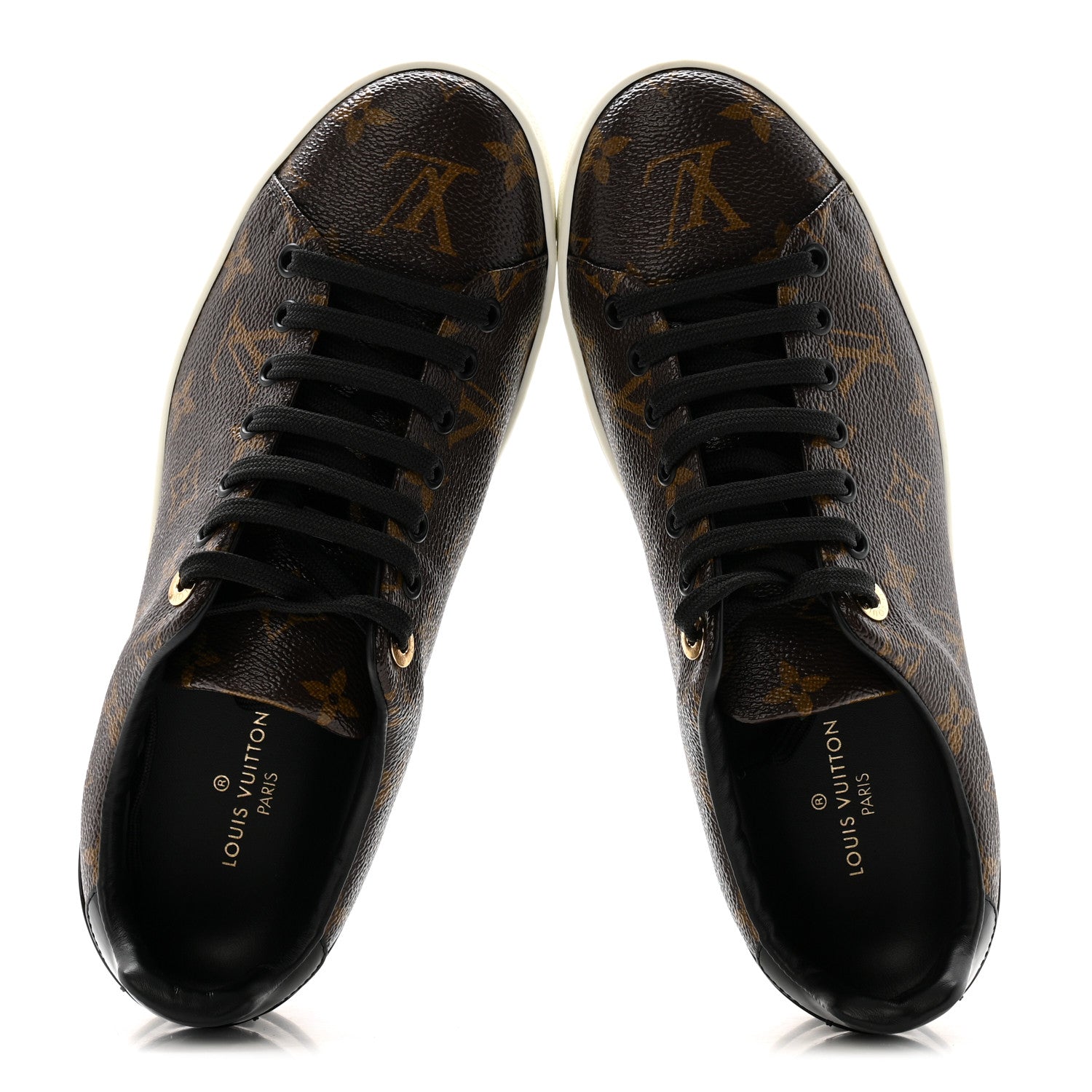 Louis Vuitton Patent Monogram Frontrow Sneakers 39