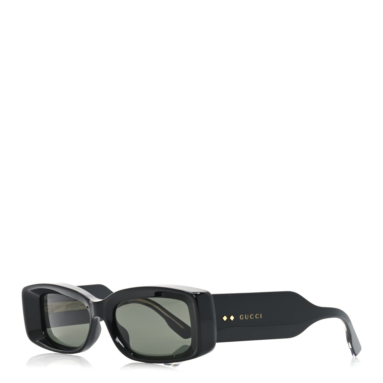 Gucci Acetate Rectangle Frame Sunglasses GG1528S Black