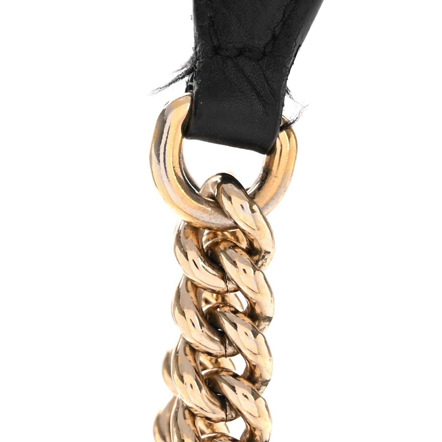 Gucci Pebbled Calfskin Medium Soho Chain Shoulder Bag Black