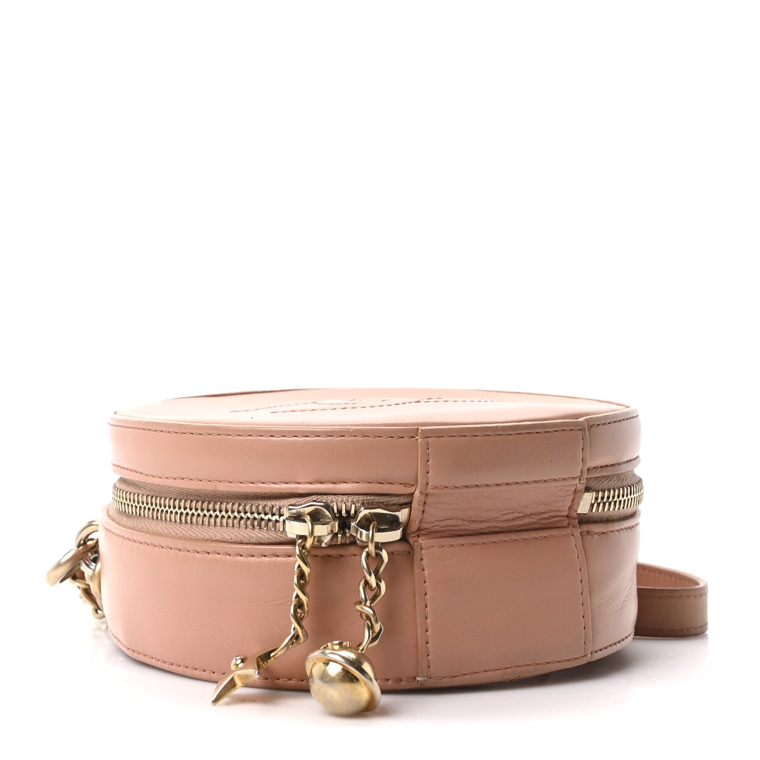 Chanel Calfskin Round As Earth Evening Bag Beige