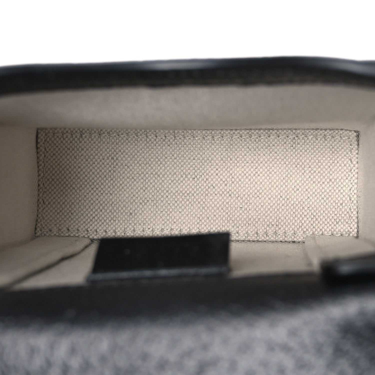 Gucci Jacquard Black Denim GG Monogram Textured Dollar Calfskin Mini Horsebit 1955 Crossbody Bag Black Ivory