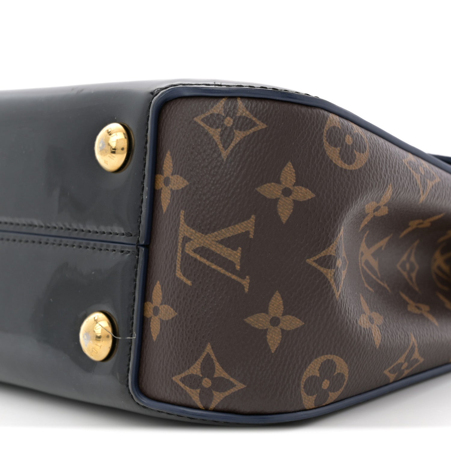 Louis Vuitton Patent Calfskin Monogram Cherrywood PM Black