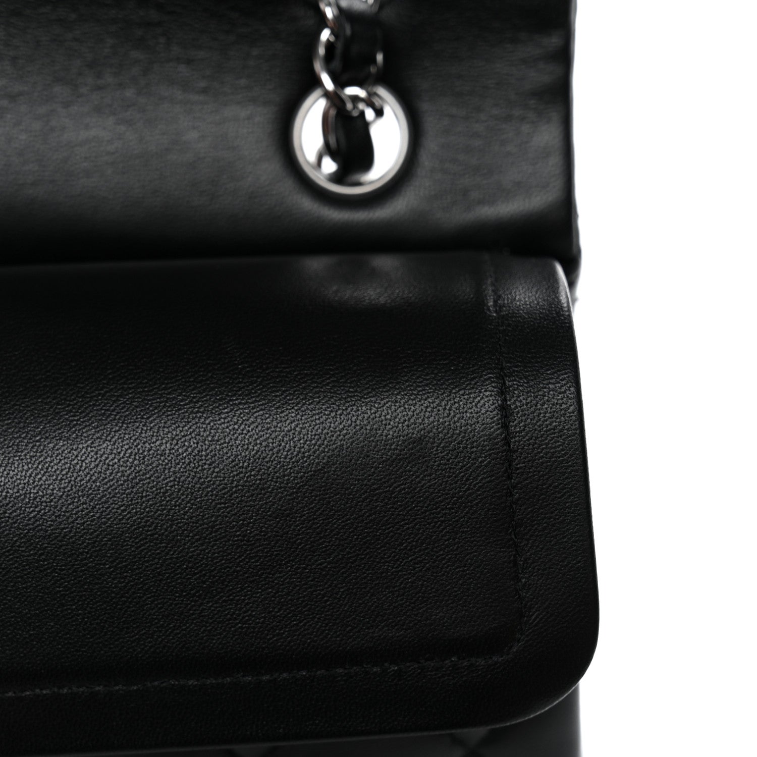Chanel Lambskin Quilted Small Double Flap Black