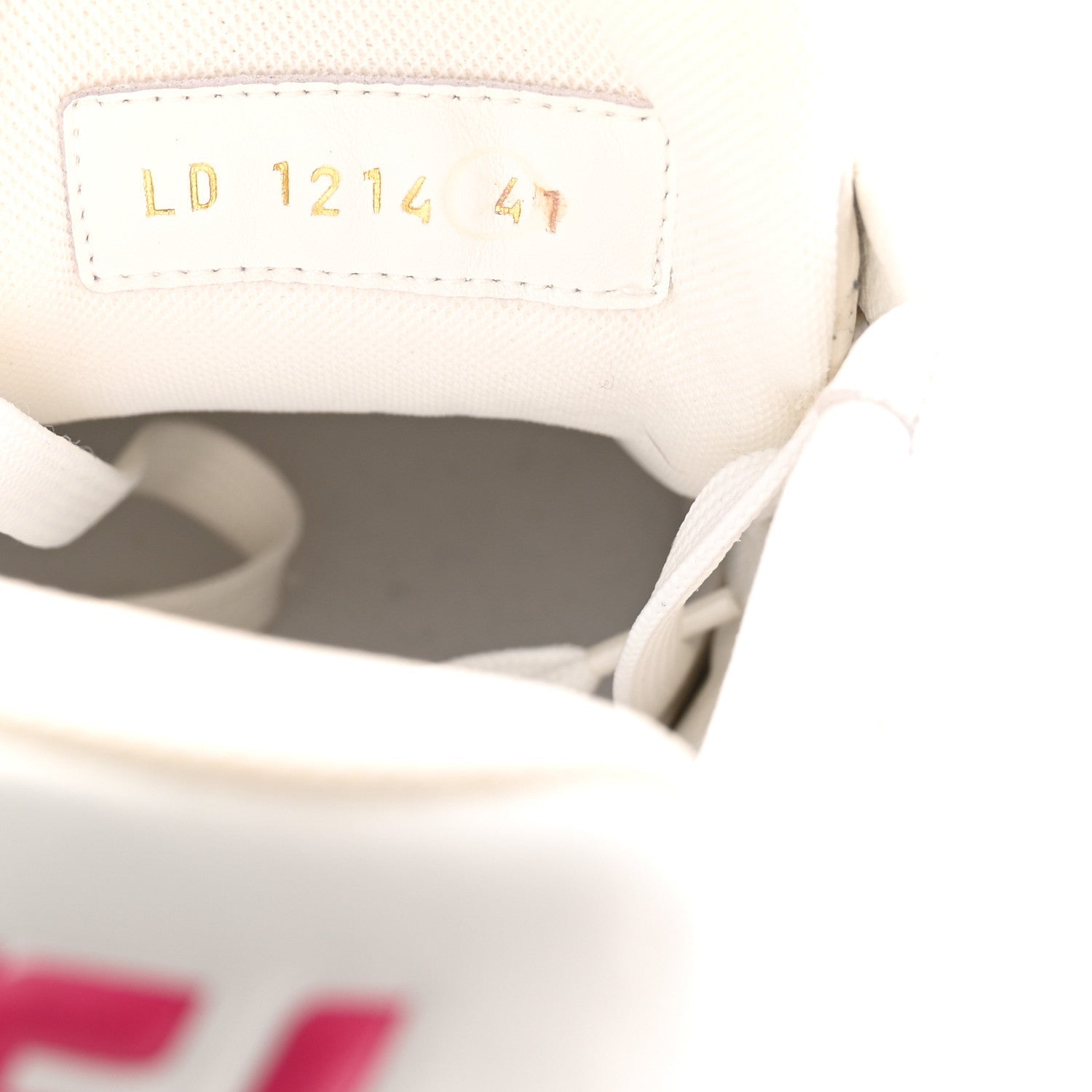 Louis Vuitton LV X TM Embossed Monogram Cherry Blossom LV Trainer Sneakers 41 White