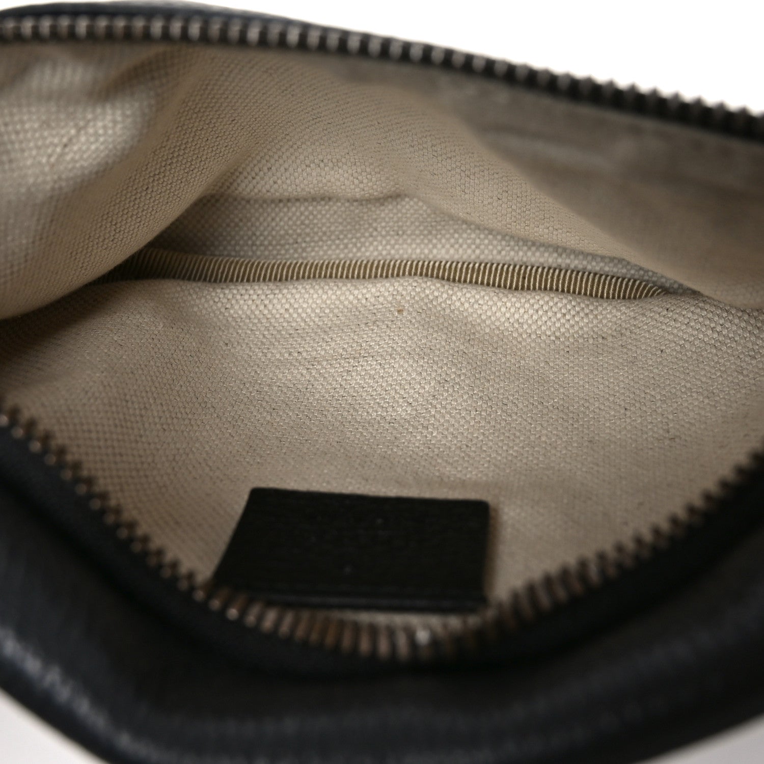 Gucci Grained Calfskin Small Logo Belt Bag Black