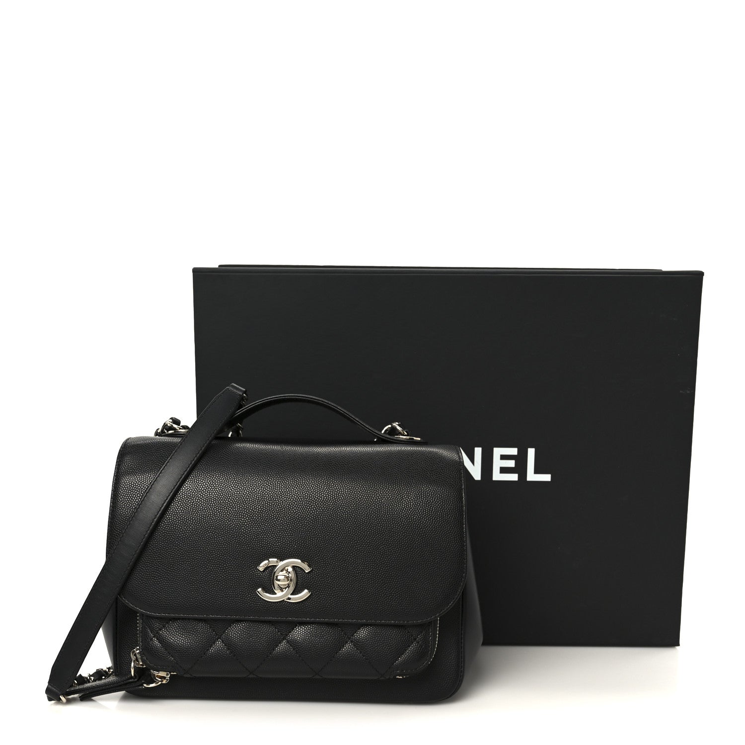 Chanel Caviar Quilted Medium Business Affinity Flap Black