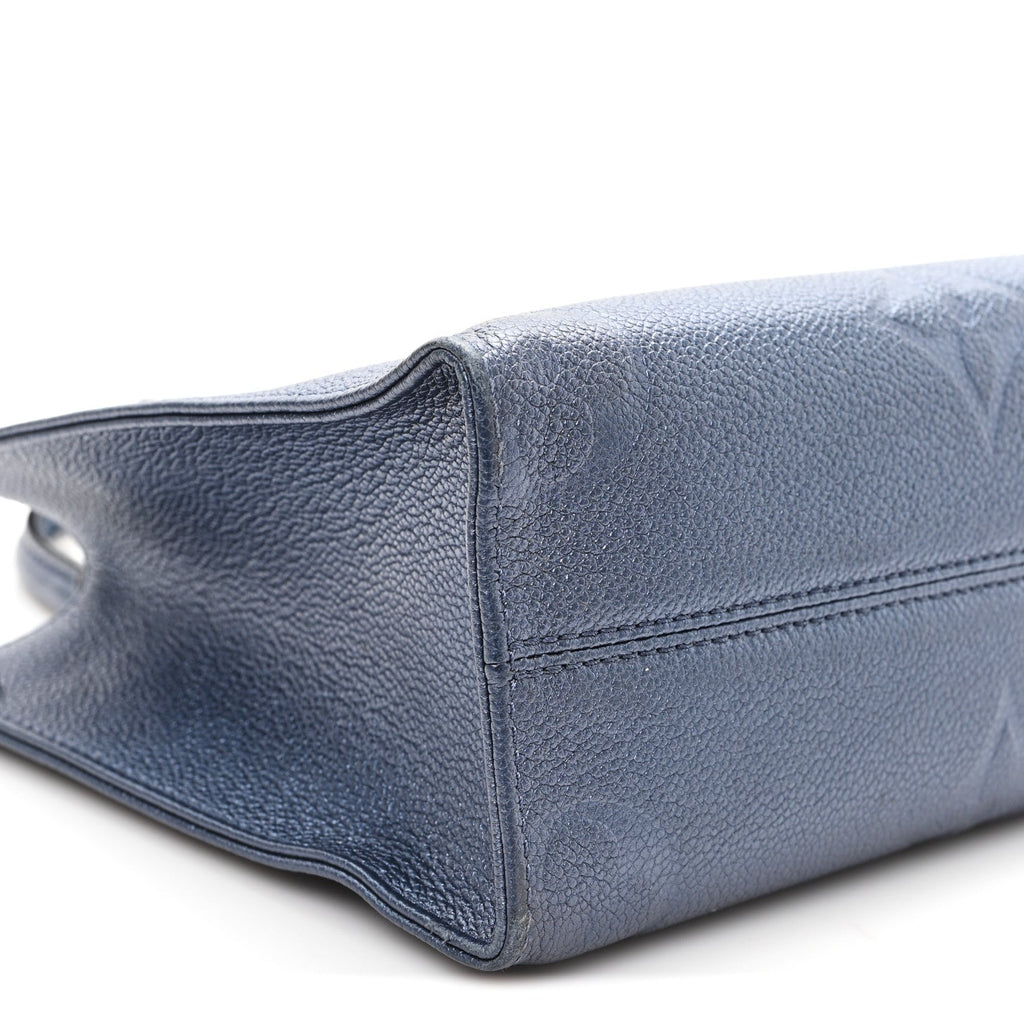 Louis Vuitton Metallic Empreinte Monogram Giant Onthego PM Navy Nacre