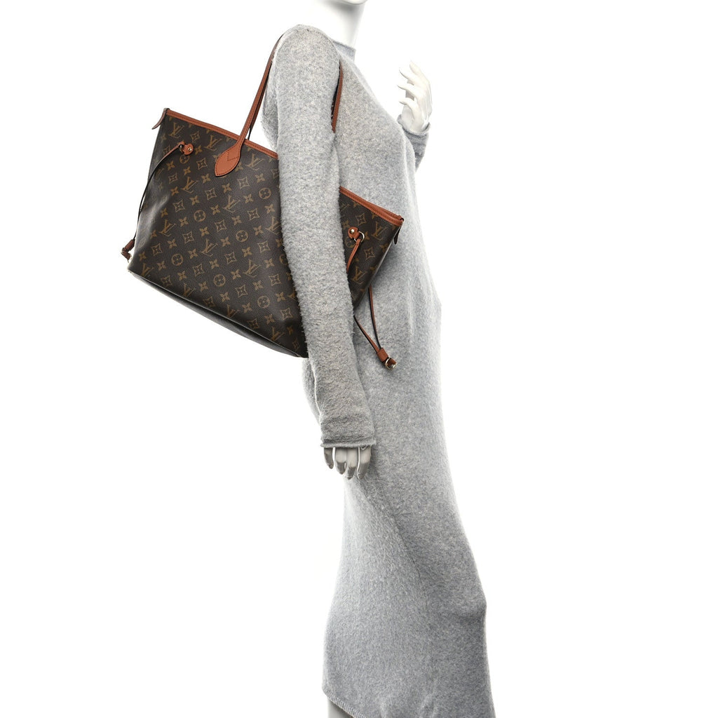 Louis Vuitton Monogram Calfskin Neo Neverfull Inside Out MM Tan