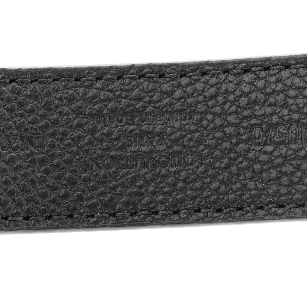 Louis Vuitton Calfskin Monogram 25mm LV Iconic Reversible Belt 95 38 Black