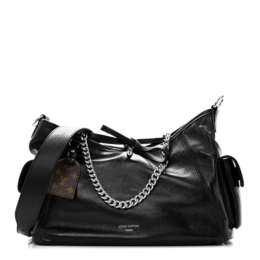 Louis Vuitton Lambskin CarryAll Cargo Vibe PM Black
