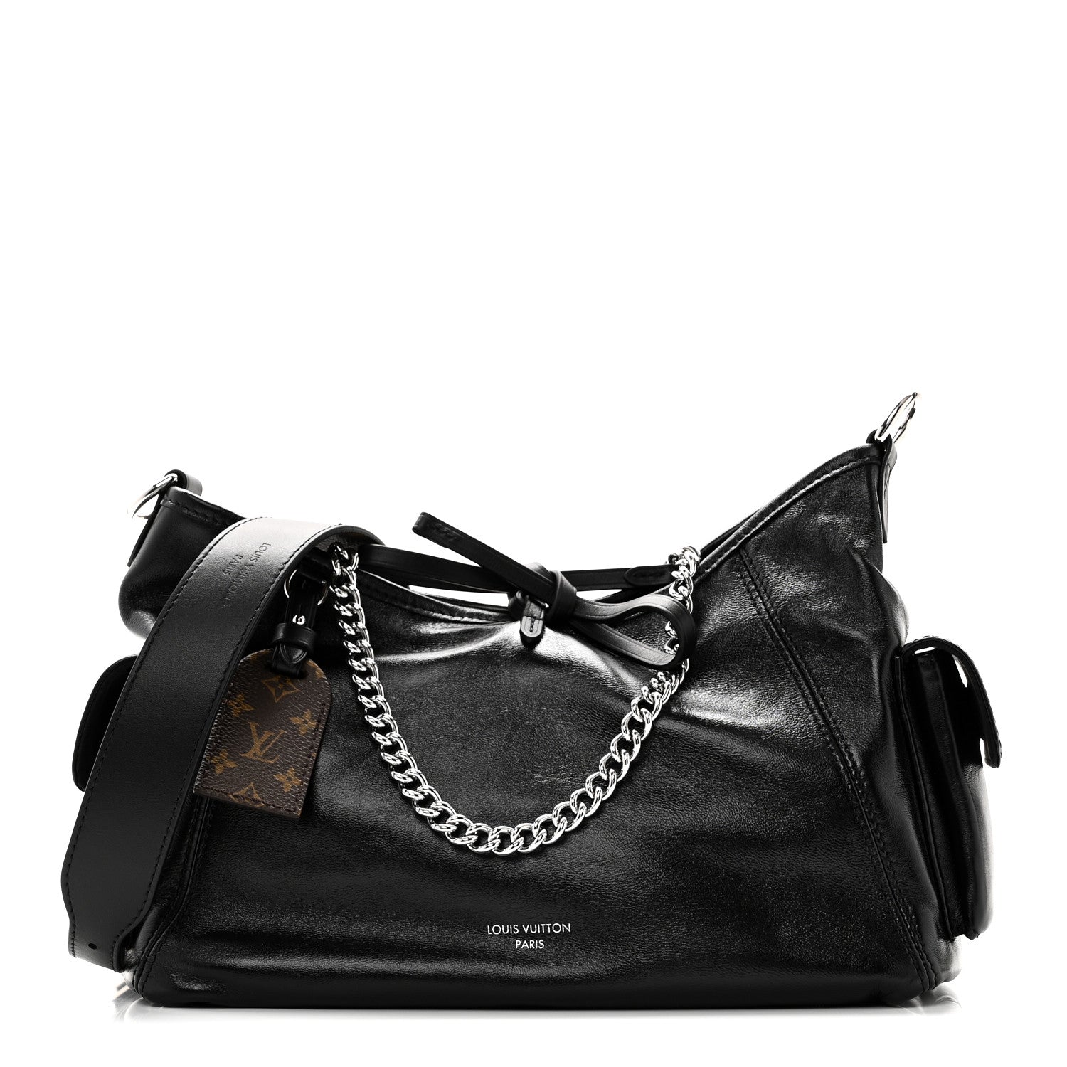 Louis Vuitton Lambskin CarryAll Cargo Vibe PM Black