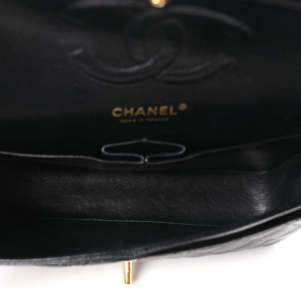 Chanel Caviar Quilted Medium Double Flap Black