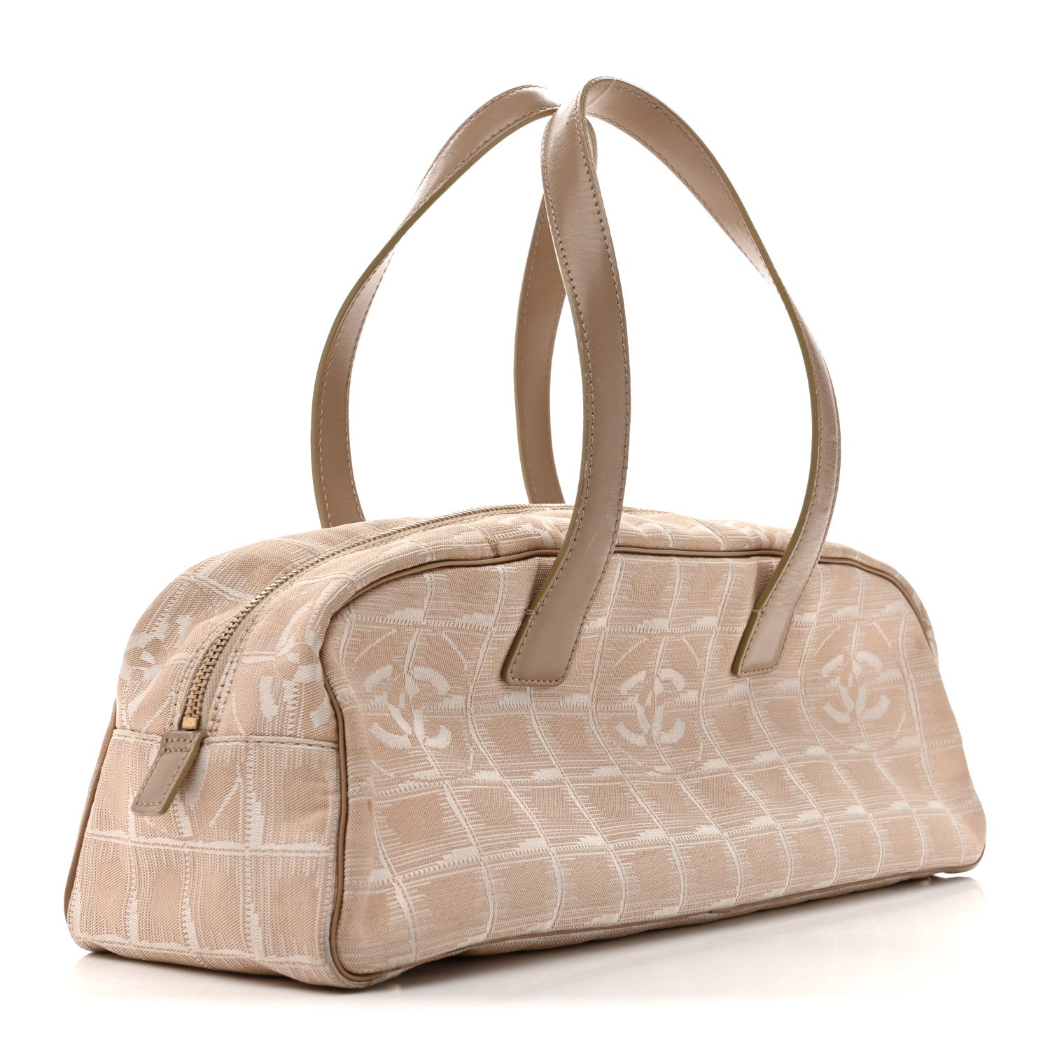 Chanel Nylon Travel Bowler Beige